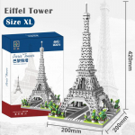 1765 tk Eiffeli torni ehitusplokk Maailmakuulsad ehitusm&auml;nguasjad kingitus t&uuml;drukule lastele Eiffel Tower-2622Pcs