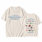 Okinawa T-s&auml;rk kevad/suve vabaaja puuvillane t-s&auml;rk l&uuml;hikeste varrukatega kvaliteetne gooti ts&auml;rk Sudaderas vintage O-kaelusega topid M