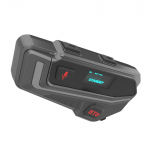 Mootorrattakiiver Peakomplekt 2-6 s&otilde;itjale Bluetooth Intercom K&otilde;rvaklapid Mootorratta Sidevahend Interfon Veekindel BT5.1 must