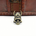 Metall Messing Robot S&otilde;dalane Nuga Helmed EDC DIY Paracord Kootud Kaelapael Ripats T&ouml;&ouml;riista Tarvikud Kuum Filmitegelase Pea Skulptuur messingu