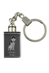 Siberian Husky, Chukcha - Crystal key ring with dog photo, illuminated key ring, unique gift by Art-Dog brand