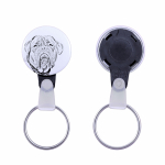 Dogue de Bordeaux, French Mastiff, Bordeauxdog - keychain with a dog portrait, pendant with the brand's own Art-Dog graphics