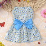 Suvine lilleline vibu koerakleit Lemmikloomade pulmakleidid Chihuahua Mopsile Yorkie Riietus Kutsikas Kassid Tooted Koerariided v&auml;ikestele koertele XS