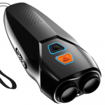 Koera haukumise juhtseadmed Kahe sensoriga haukumisvastane seade koos LED-taskulambiga Ultraheli koer must