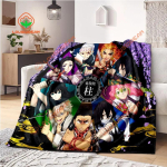 Jaapani anime Demon Slayer Multikakujuline pl&uuml;&uuml;sist tekk Kerge kodutekk diivanikate Kaasaskantav reisitekk soojendamiseks k&otilde;ikidel aastaaegadel 30x40in