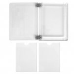 Templiplatvormi positsioneerimist&ouml;&ouml;riist K&auml;sitsi valmistatud kaardi l&auml;bipaistev tembeldamismall