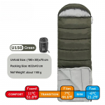 Magamiskott Ultrakerge puuvillane talvine kerge veekindel v&auml;lik&auml;mpingu magamiskott