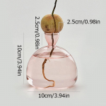 1 tk seemnekasvatuskomplekti kingitus aianduss&otilde;pradele kodukaunistusega l&auml;bipaistev klaasist vaas S kollane