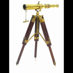 Puidust statiiviga teleskoop Merenduslik Noodiline Vintage Lauakaunistus