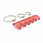 Mootorratta esikollektorite v&auml;ljalaskesoojuskilbi kaitse P&otilde;letusvastane kate jahutusradiaator modifitseeritud punane