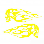 Autode modifitseerimine 3D k&uuml;tusepaagi kleebised kiivri t&auml;histus, mootorratta ornament, leegi pealuude kleebised black