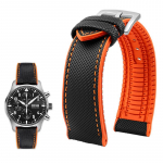 Klassikaline 20mm 21mm 22mm L&otilde;uend Nailon Seiko kelladele Kummist Rihm Veekindel Kellarihm Meestele Tissot Citizen Mido Kellatarvikud 22mm