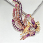 Uus tipptasemel kivist Phoenix pross, elegantne temperament naiste r&otilde;ivaste n&ouml;&ouml;pn&otilde;el