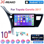 Stereo Android 12 jaoks Toyota Corolla 11 Auris E180 2017 2018 2019 CarRadio Multimedia GPS Navi Carplay HU 2din dvd 1GB+32GB carplay