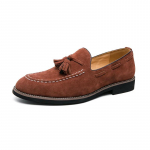 Elegantsed kingad Meeste Klassikaline Kleit Loafers Meeste Br&auml;ndi Kingad Moda Italiana Seemisnahast tutt-nahast kingad Formaalne Mocassim Masculino Couro 38 must