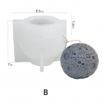 Maa Kuu k&uuml;&uuml;nal silikoonvorm DIY aroomiteraapia k&uuml;&uuml;nal krohv maa k&auml;sitsi valmistatud seebiveski B