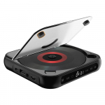 Moodne LCD-puuteekraaniga kaasaskantav CD-m&auml;ngija Stereo-CD-muusikam&auml;ngijad Bluetoothi ​​USB-kettaga 3,5 mm AUX taasesitusrežiim 1200 mA laadimine. must
