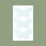 Liblikakujulised p&auml;kapiku k&otilde;rvakleebised l&auml;bipaistvad n&auml;htamatud toed kujundavad k&otilde;rvakleebised Erikujulised k&otilde;rvad korrigeerivad kleebised 3pcs/set