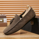 Moodsad meeste mokassiinid Suede Moccasins Suvi S&uuml;gis Tuttidega Paadikingad Meeste Br&auml;ndi Slip-on Lamedad Jalan&otilde;ud Disainer Meeste Nahast Vabaaja Jalan&otilde;ud 39 brown