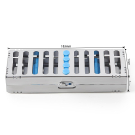 Hambaravi steriliseerimisriiul Kirurgiline autoklaavitav steriliseerimiskarp Hambaravi kassetifail Puurid Desinfitseerimisalus Laborit&ouml;&ouml;riistad 5 Grid h&otilde;be