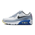 Nike Air Max 90 Nahast GS Valge Sinine Whisper Laste Tossud Hyper-Royal Must DV3607-101 36.5 gray