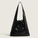 Uued Mitmek&uuml;lgsed Naiste Kolmnurksed Totes Kotid Moodne Pehme Nahk Retro Vabaaeg Mitmek&uuml;lgne Trend Tekstuur Korea Stiil &Uuml;hev&auml;rviline &Otilde;lakott black