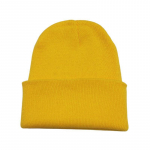 S&uuml;gis- ja talvised hubased villased kootud m&uuml;tsid &ndash; &uuml;hev&auml;rvilised One Size kollane