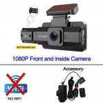 1080P Kaamera Autole WIFI APP Kahe objektiiviga Kriipsukaamera Autodele Videosalvesti Eesmine ja salongipoolne Kaamera S&otilde;idukile Auto Tarvik Without WiFi