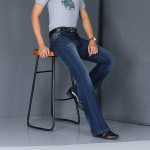 Teksad Meeste Meeste Suured P&otilde;levad Teksad Saapad L&otilde;iketud S&auml;&auml;re P&otilde;levad Vaba Fit Meeste Disainer Klassikalised Denim Teksad 40 tumesinine v&auml;rv