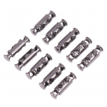 10 tk metallist kahe auguga pea vedru pandla n&ouml;&ouml;ri lukk elastne reguleerimine pandlad pingutamine kinnitusdetailid lukud &otilde;mblust&ouml;&ouml;riistad hall v&auml;rv