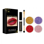 Diamond Glitter huulel&auml;ikekomplekt, kauap&uuml;siv k&otilde;rgl&auml;ikiva s&auml;raga vedela huulepulga komplekt, niisutav, niisutav huulel&auml;ike komplekt kinkemeik t&uuml;drukutele 3 ml One Size must