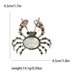Creative Alloy Rhinestone Crab Pross Armas peen meeste ja naiste &uuml;likonnas&auml;rk Corsage ehten&otilde;el