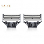 2 tk meeste habemenugade t&auml;itepadruneid Harry 5-kihilisele roostevabast terasest k&auml;sitsi pardlile, habeme trimmerile, padrunite vahetus m&auml;&auml;rderibaga 2pcs