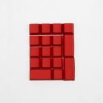 PBT mehaanilise klaviatuuri klaviatuurikomplekt l&auml;bipaistvate vikerkaarelegendide ja graveeritud F-klahvidega 17 pieces punane