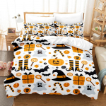 Halloweeni tekikate Multifilmik&otilde;rvits Kaksiktekikate Laterna voodipesukomplekt Pol&uuml;ester Kummituse tekikate Lastele Poistele T&uuml;drukutele EU single(135x200cm)