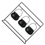 3x Plastist Katlad Komplekt Kommi, Kastmete ja Popkorni Hoidmiseks Halloweeni Peol Mustad Plastist Katlad