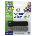 Baby Buddy, Secure-A-toy, alates 4. elukuust, must ja hall, 2 paela