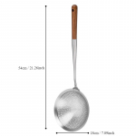 Roostevabast terasest kurn Kurn Supilusikas Kuum &otilde;lifilter Skimmer V&otilde;rk pikk puidust k&auml;epide K&ouml;&ouml;gis&otilde;elad Kulp lauan&otilde;ud