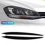 Auto esitule kulmu silmalau katte liist ABS s&uuml;sinikkiust pilkup&uuml;&uuml;dev VW Golf 7 VII GTI GTD R MK7 2013-2017 jaoks