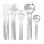 20tk Lauan&otilde;ude komplekt Must Kuldne Lauatarbed Matt Nuga Lusikas Kahvel S&ouml;&ouml;giriistade komplekt Roostevabast terasest K&ouml;&ouml;gi S&ouml;&ouml;giriistad Flatware komplekt h&otilde;be