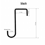 Metallist seinakonks lillekorvide ja lindude s&ouml;&ouml;tjate riputamiseks &ndash; dekoratiivne piirdeaia ja r&otilde;du aiapuu, naelavaba disain cross-border fence hook