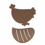 Matrice de d&eacute;coupe - Poule &agrave; lignes