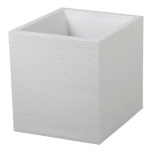 EDA Pot carr&eacute; GRAPHIT - 31 L - 39 x 39 x 43 cm - Blanc c&eacute;rus&eacute; valge