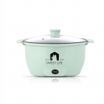 Elektriline pann Mittenakkuv multifunktsionaalne elektriline soojenduspott Tudengile m&otilde;eldud mini-elektripott integreeritud elektripliidiga 26cm roheline