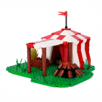 MOC Keskaegsed s&otilde;jav&auml;e ehitusklotsid S&otilde;durid Figuurid Aksessuaarid L&otilde;kketelk Transpordivanker S&otilde;jahobune Relv Tellised M&auml;nguasi