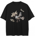 T&auml;navar&otilde;ivad Funny Graphic T-s&auml;rk Puuvillane T-s&auml;rk Unisex Topid Tees Suvine l&uuml;hikeste varrukatega T-s&auml;rk S must
