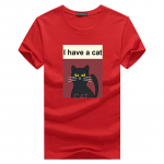 QICED Suvine l&uuml;hikeste varrukatega T-s&auml;rk Meeste O-kaelusega Trend Bottom s&auml;rk XXXXXL punane