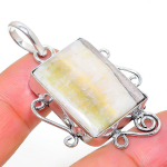 Bumblebee Jasper Handmade 925 Sterling Silver Gift Pendant 1.89 k0m17