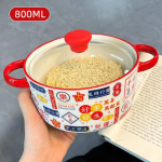 Hongkongi stiilis keraamiline tass vintage nostalgiline veetass, suveniir kingituseks kohvitass, kaanega imiteeritud emailiga tass Hiina stiilis 401-500ml