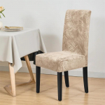 1/4 TK Pehme Sametist Toolikate Lehtede Žakaarmustriline Istmekate Elastne &Uuml;hev&auml;rviline Pestav Toolikate S&ouml;&ouml;gituba Kodu Pulmad 4pcs